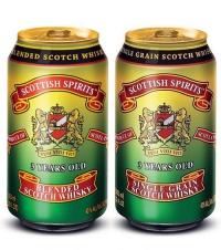 Купажированный трехлетний шотландский виски в алюминиевой банке